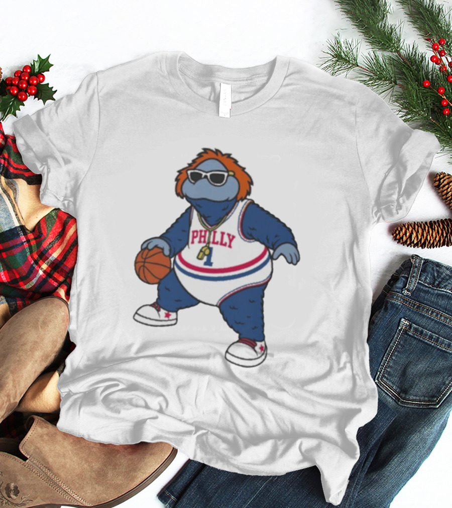 Philadelphia 76ers Philly Mascot Basketball Character T-Shirt