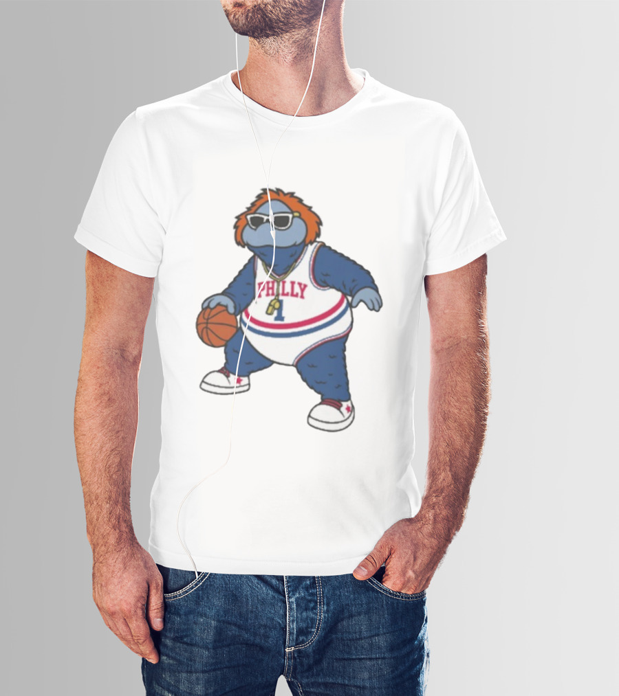 Philadelphia 76ers Philly Mascot Basketball Character T-Shirt