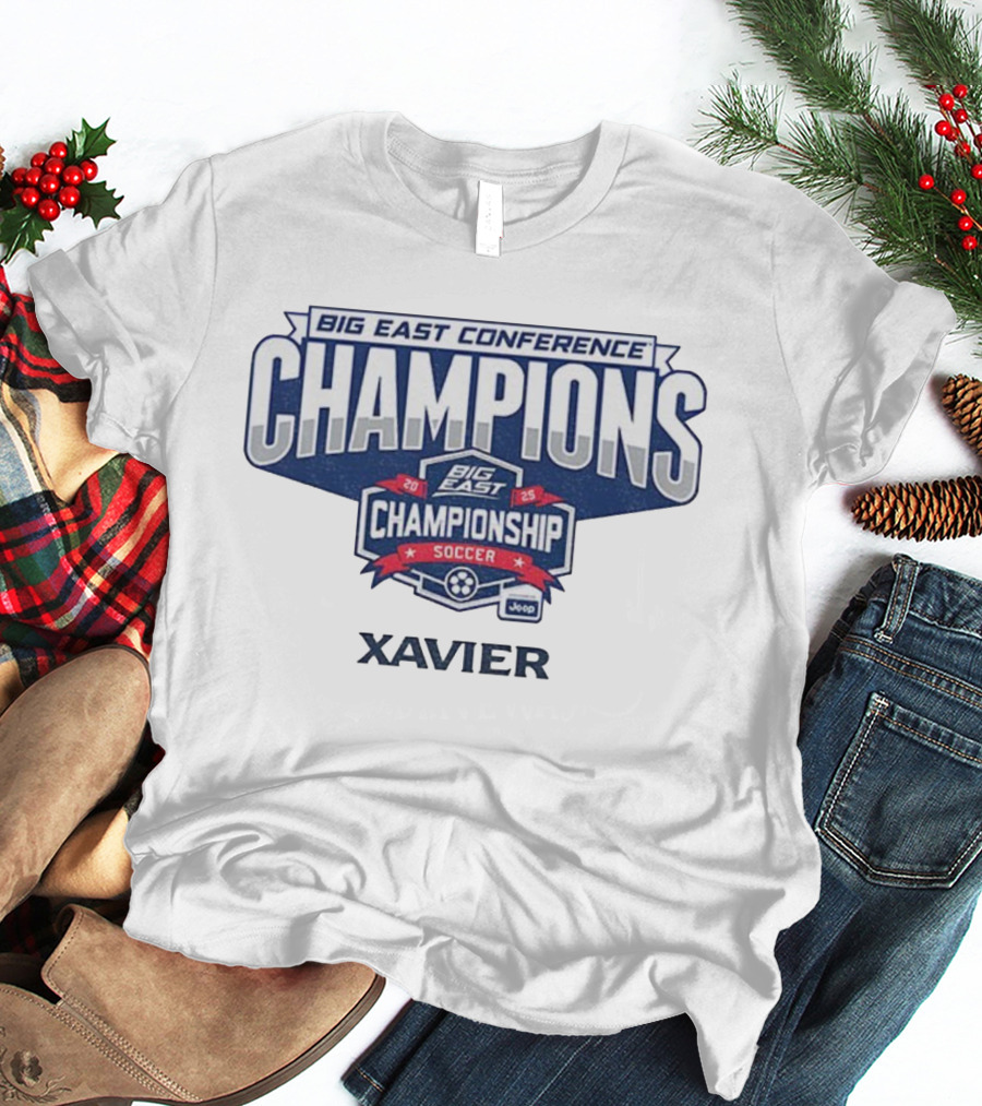 Xavier Big East Conference Champions 2025 Soccer Championship Jeep T-Shirt