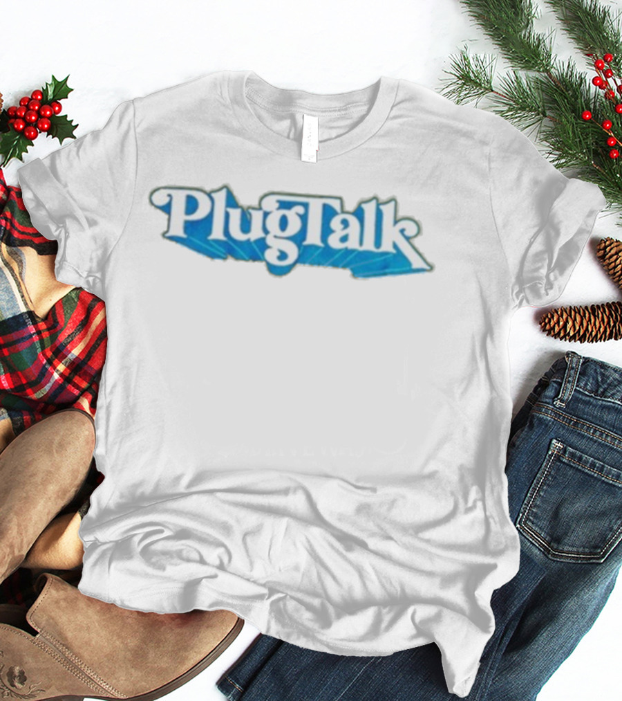 Adam22 PlugTalk Blue Font Style T-Shirt