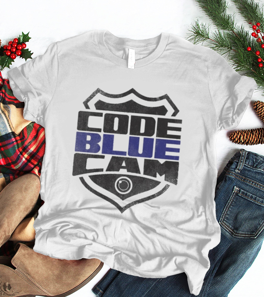 Code Blue Cam Badge Shield Emblem T-Shirt