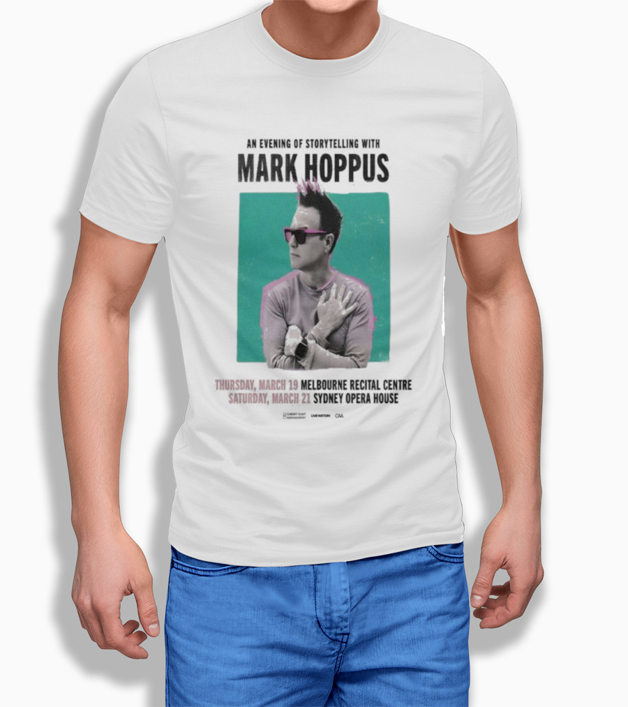 An Evening Of Storytelling With Mark Hoppus March 19 2026 Melbourne Recital Hall March 21 2026 Sydney Opera House Concert T-Shirt
