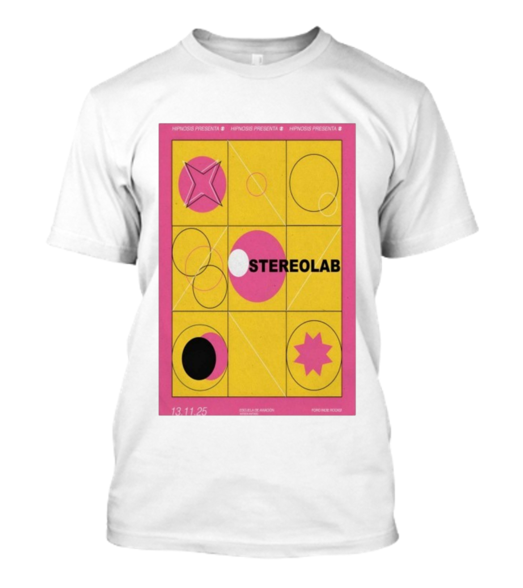 Hypnosis Presenta Stereolab Mexico 13.11.25 Foro Indie Rocks Escuela De Aviacion T-Shirt