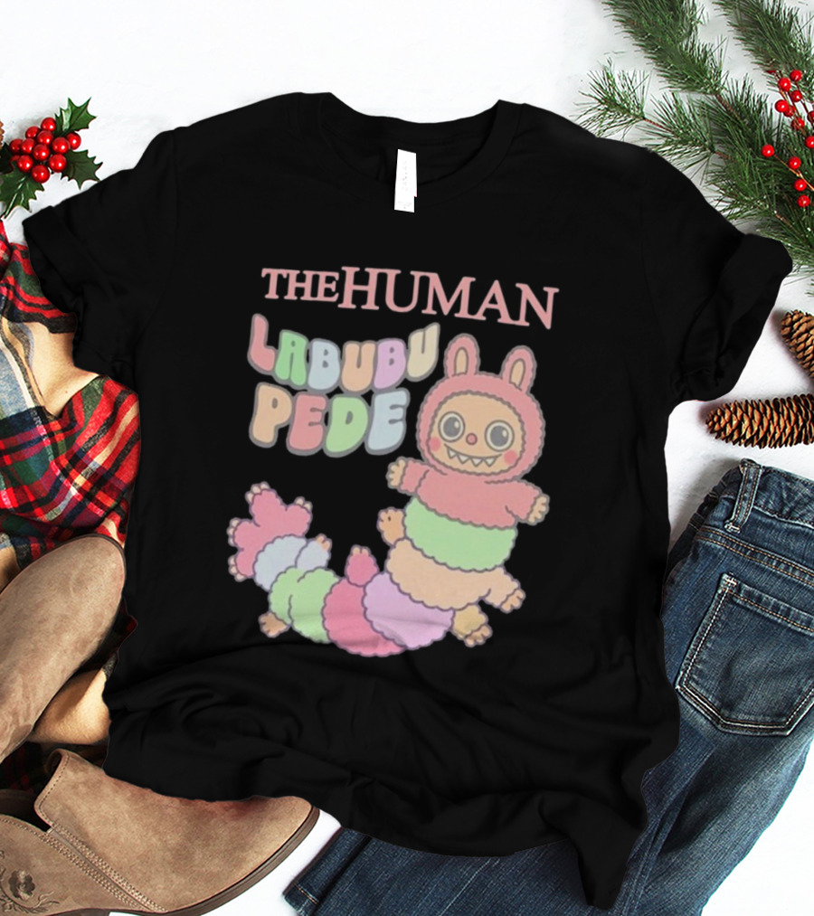 The Human Labubu Pede Pastel Cartoon Character Design T-Shirt