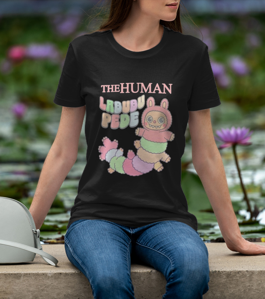 The Human Labubu Pede Pastel Cartoon Character Design T-Shirt