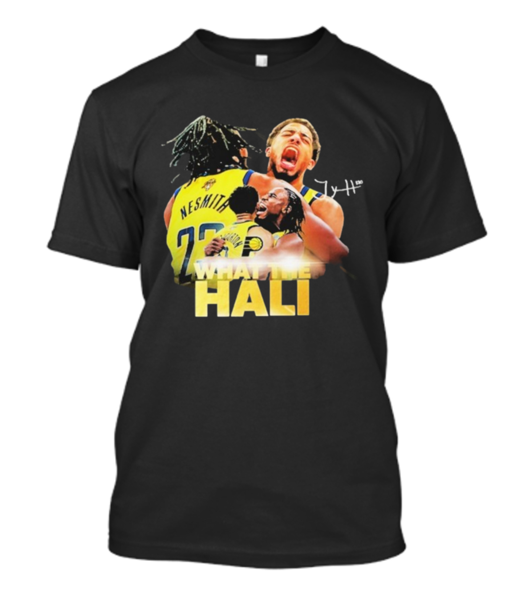 Tyrese Haliburton Hug Aaron Nesmith What The Hali Indiana Pacers 2025 T-Shirt