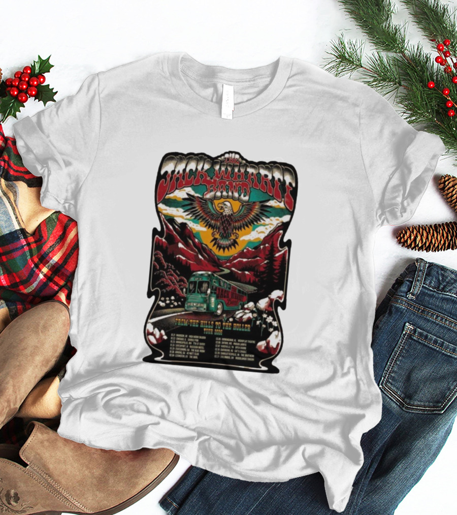 Jack Wharff Band From The Hills To The Holler Tour 2026 Eagle Mountain Bus Scene T-Shirt