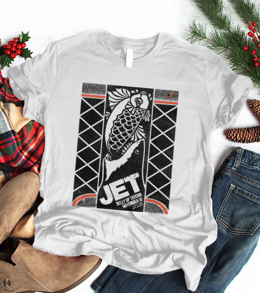 JET Fish Belly Up Tavern November 10 2025 T-Shirt