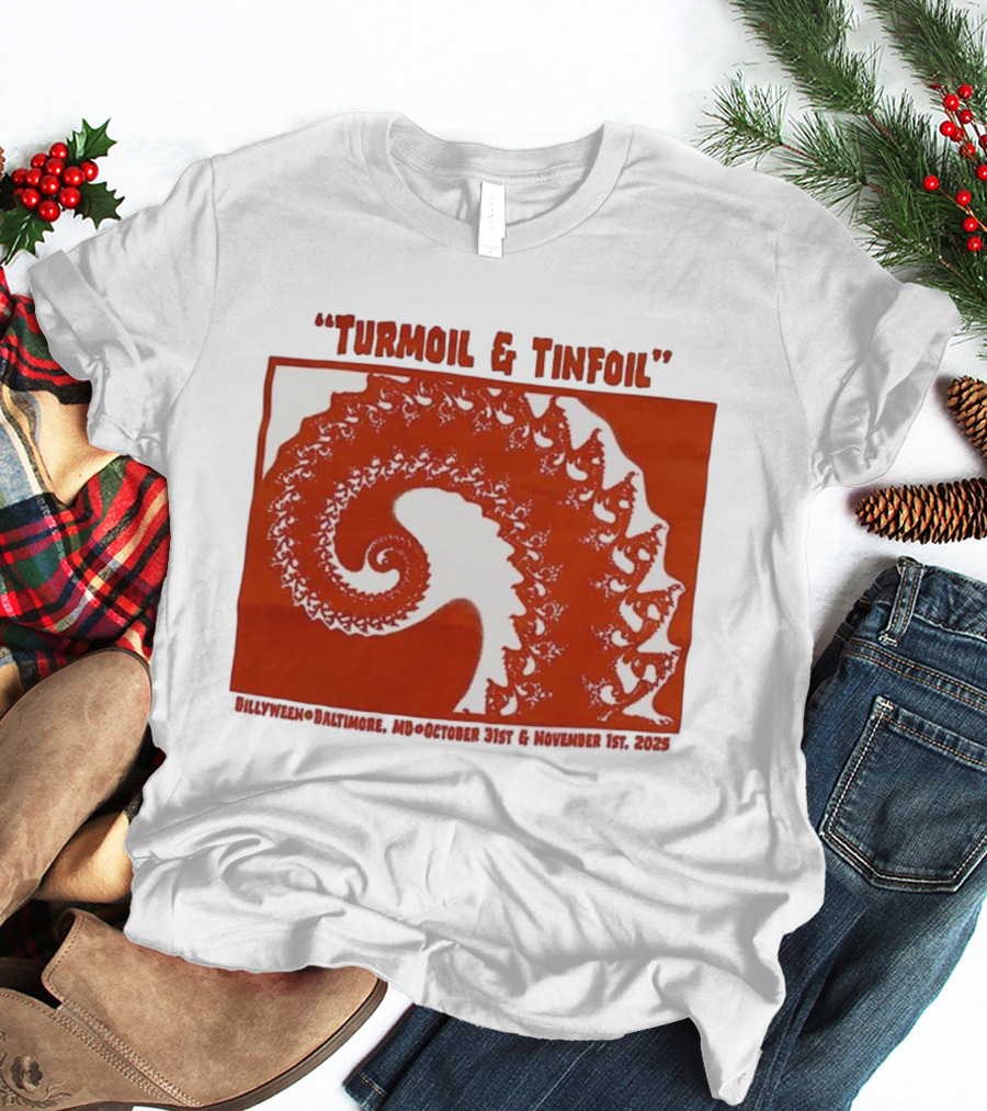 Turmoil And Tinfoil Intricate Spiral Pattern Billyween Baltimore T-Shirt