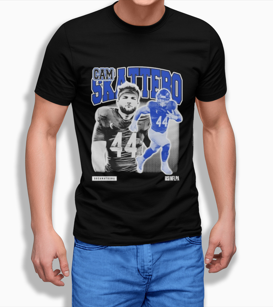 CAM Skattebo NFLPA Dreamathon Football Player 44 T-Shirt