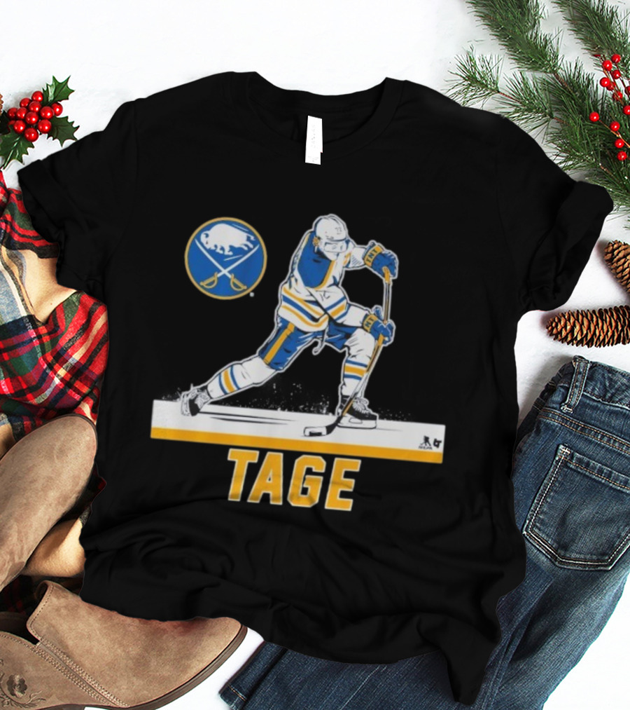 Tage Thompson Buffalo Sabres Hockey Action Art T-Shirt