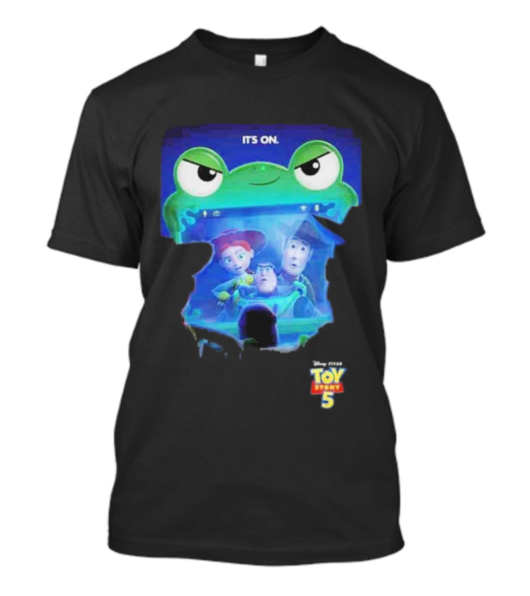 It's On Toy Story 5 In Theaters June 19 2026 Pixar Animation Film Promotion T-Shirt