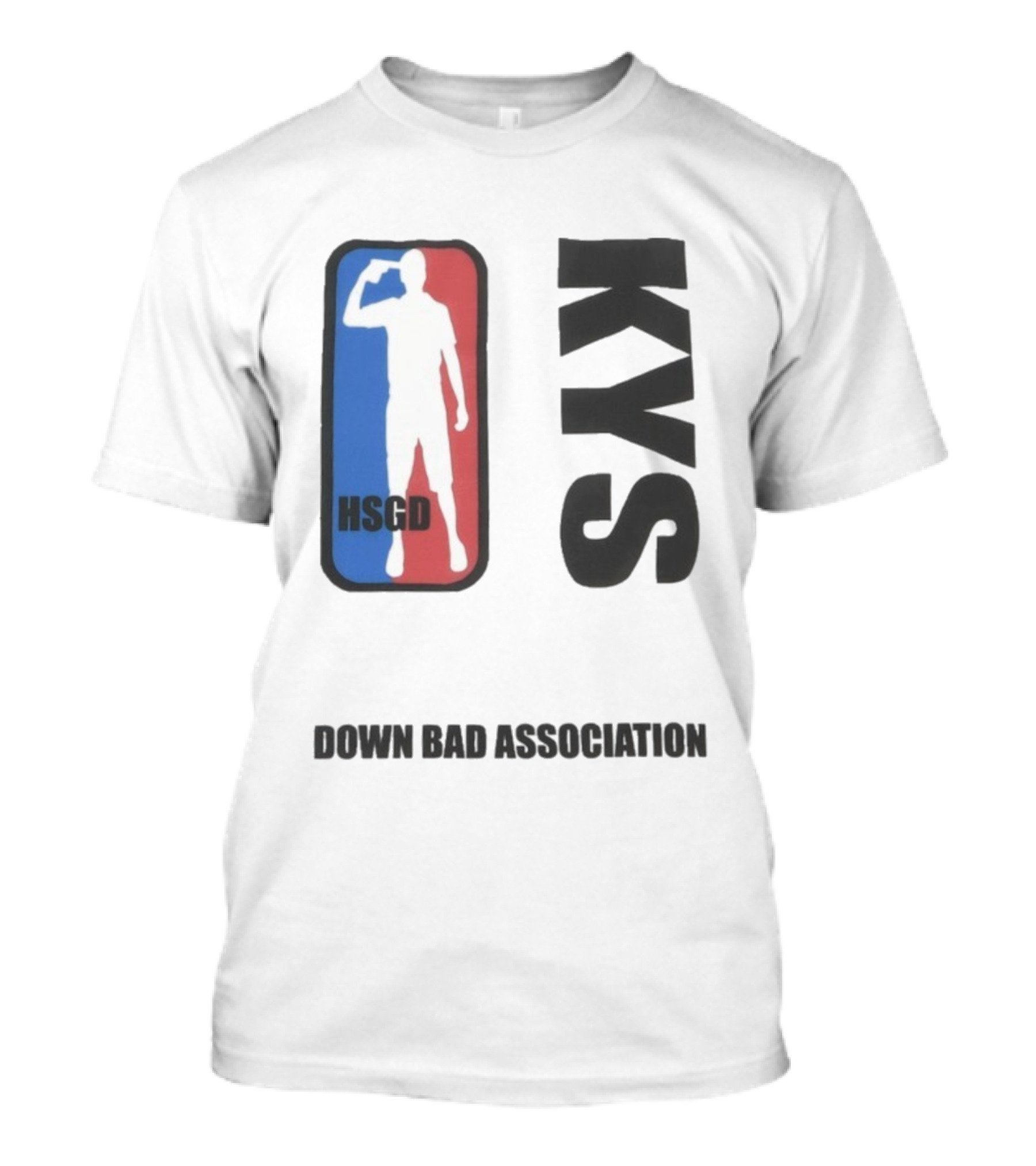 HSGD KYS Down Bad Association Logo Silhouette T-Shirt