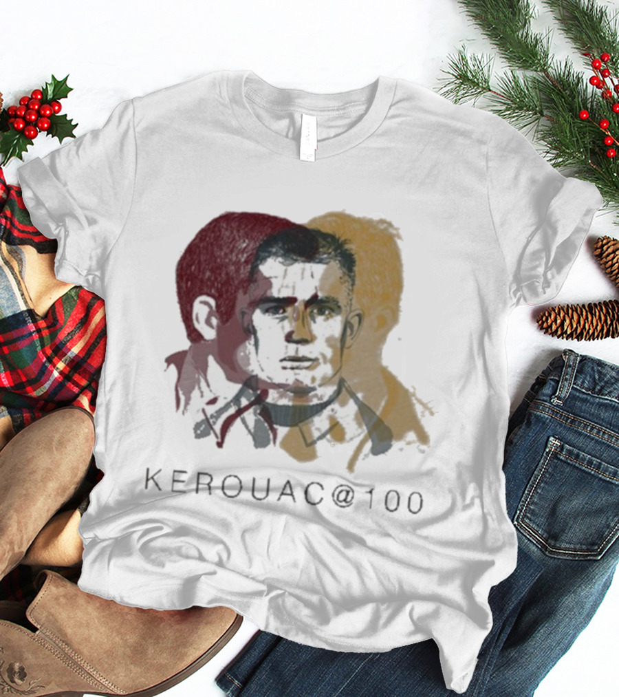 Kerouac @100 Profiles Literary Icon Centennial Tribute T-Shirt