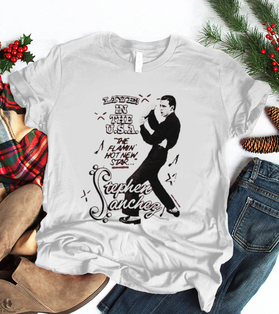 Stephen Sanchez Live In The USA Flamin’ Hot Star Retro Style T-Shirt