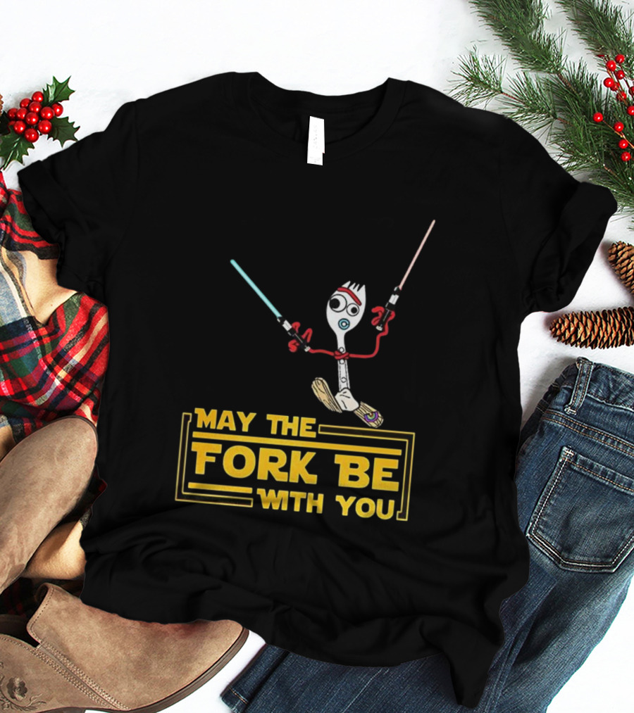 Forky May The Fork Be With You Star Wars Parody T-Shirt
