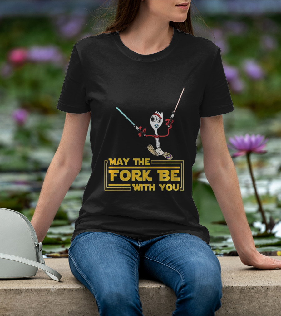 Forky May The Fork Be With You Star Wars Parody T-Shirt