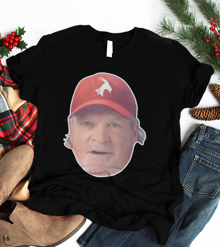 John Kruk Philadelphia Phillies Red Cap With White Goat Icon T-Shirt