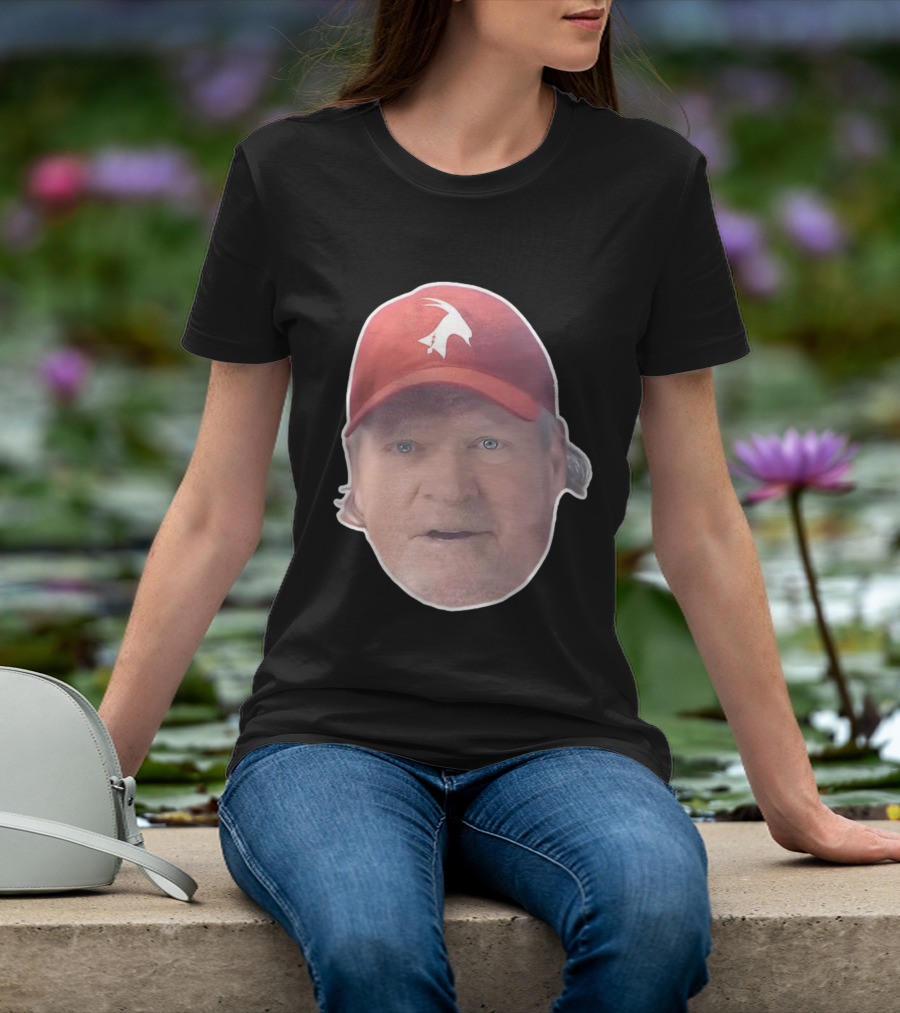 John Kruk Philadelphia Phillies Red Cap With White Goat Icon T-Shirt