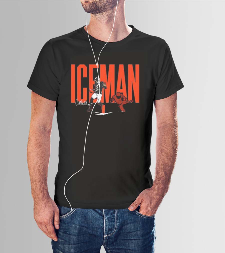 Caleb Williams Iceman Chicago Bears Football 18 Signature T-Shirt