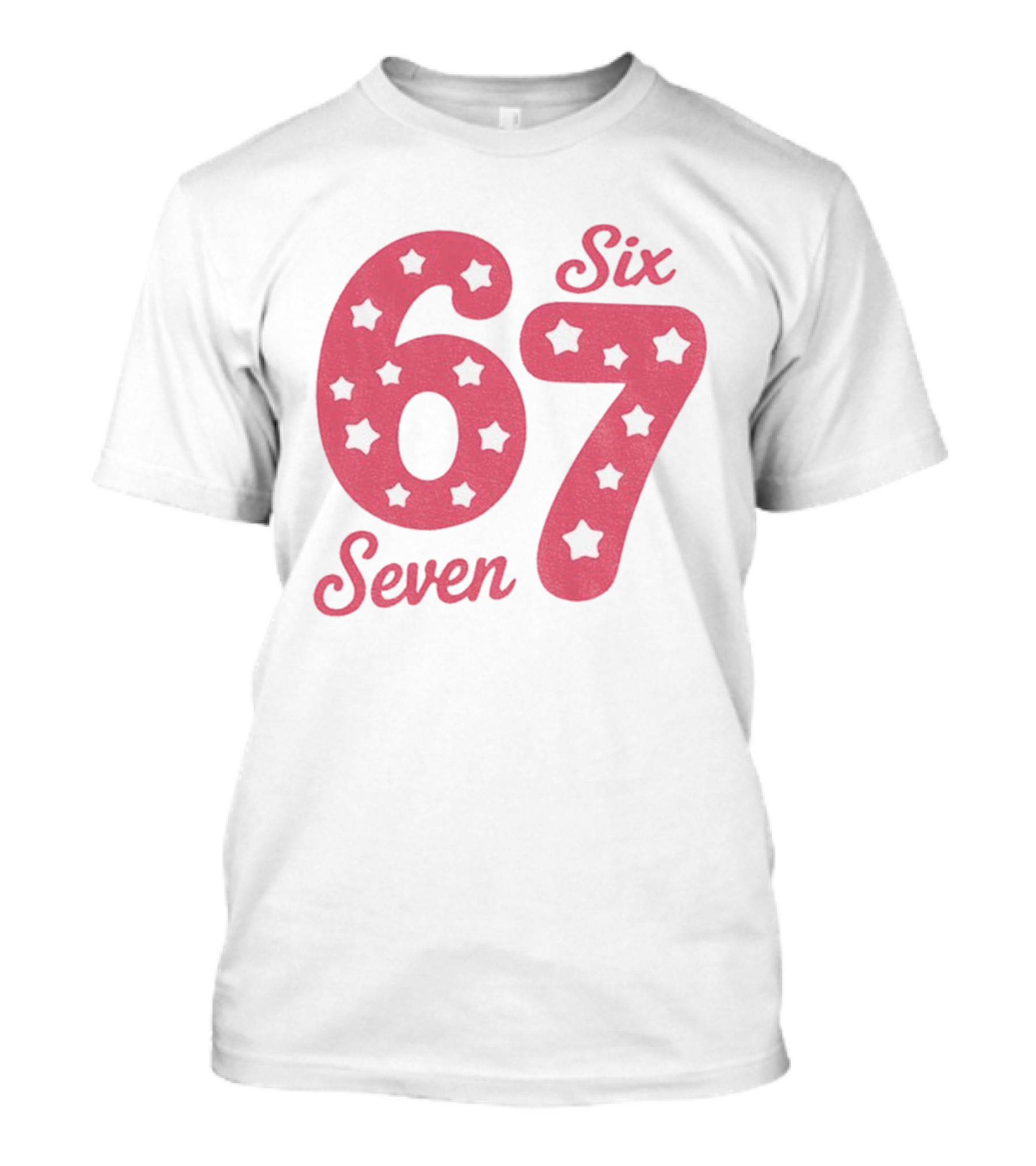 Six Seven 67 Pink Stars T-Shirt