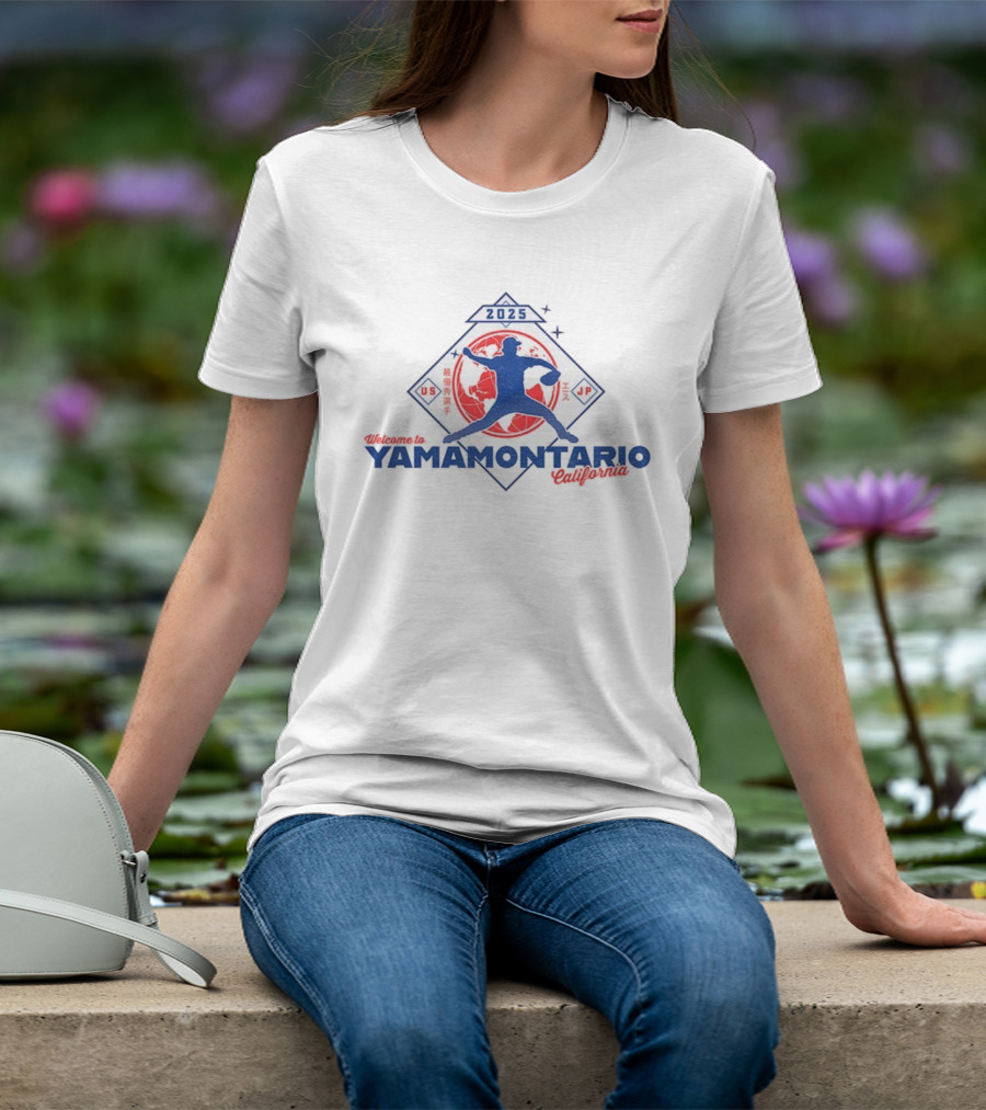 Los Angeles Dodgers Yoshinobu Yamamoto Yamamontario California 2025 World Series T-Shirt