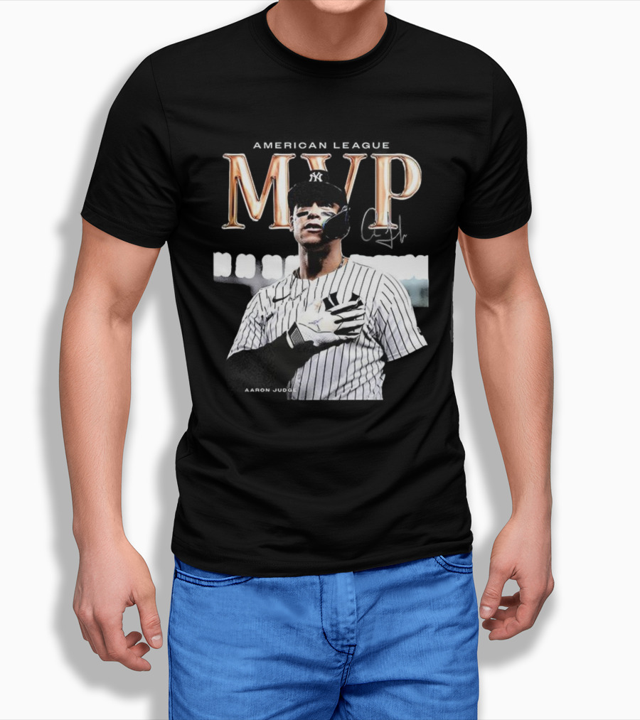 Aaron Judge MVP New York Yankees American League Signature T-Shirt