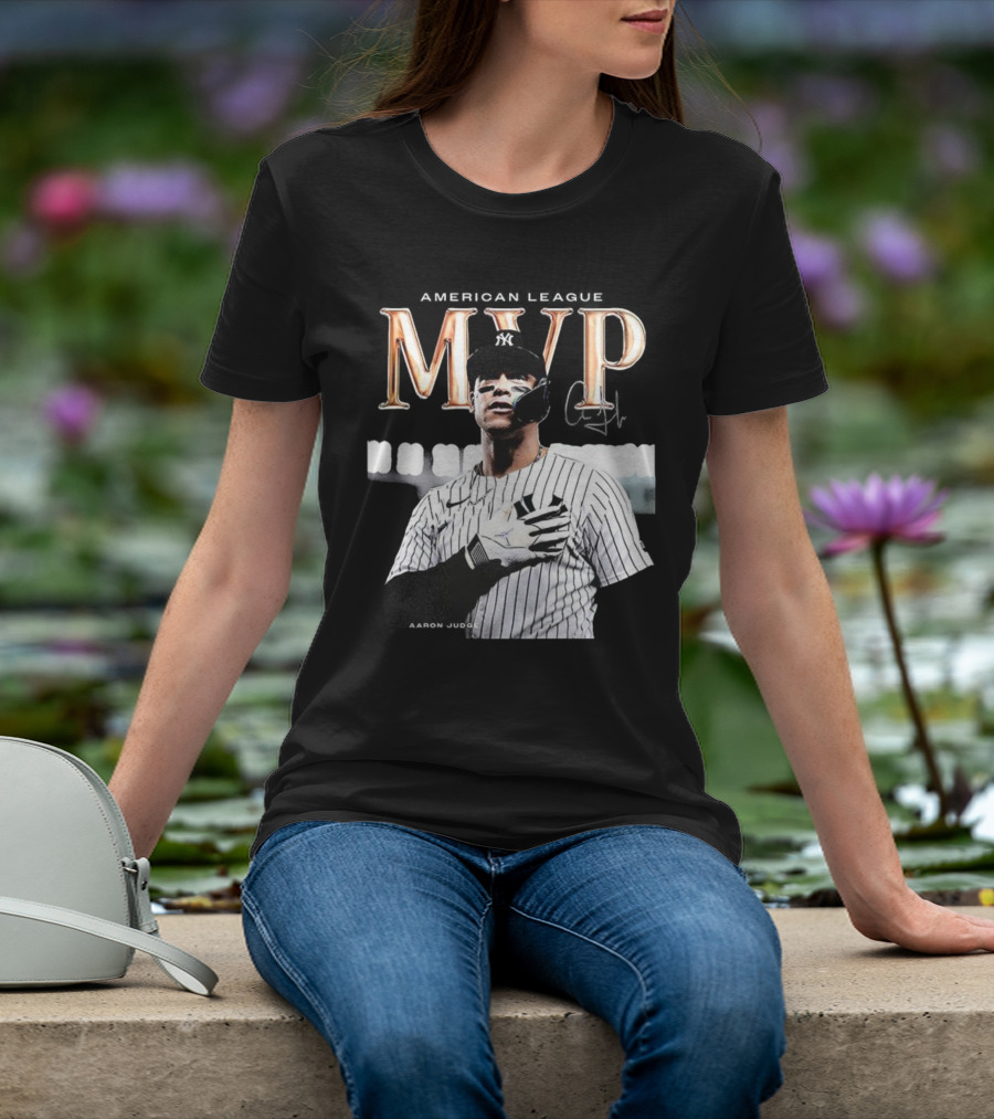 Aaron Judge MVP New York Yankees American League Signature T-Shirt