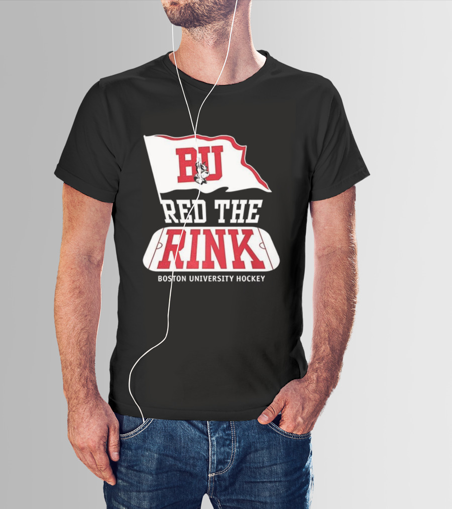 Boston University Hockey BU Red The Rink Event T-Shirt