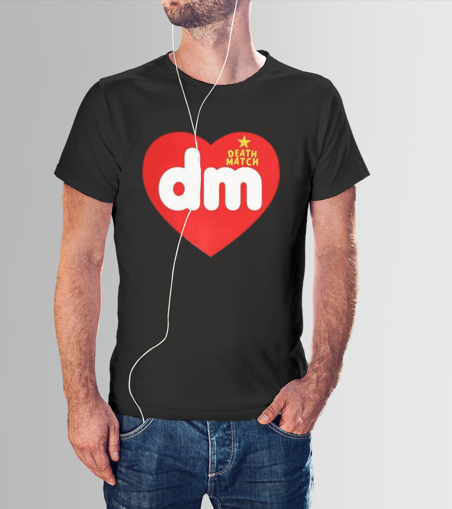 DM DeathMatch Heart Beanbag Bear T-Shirt