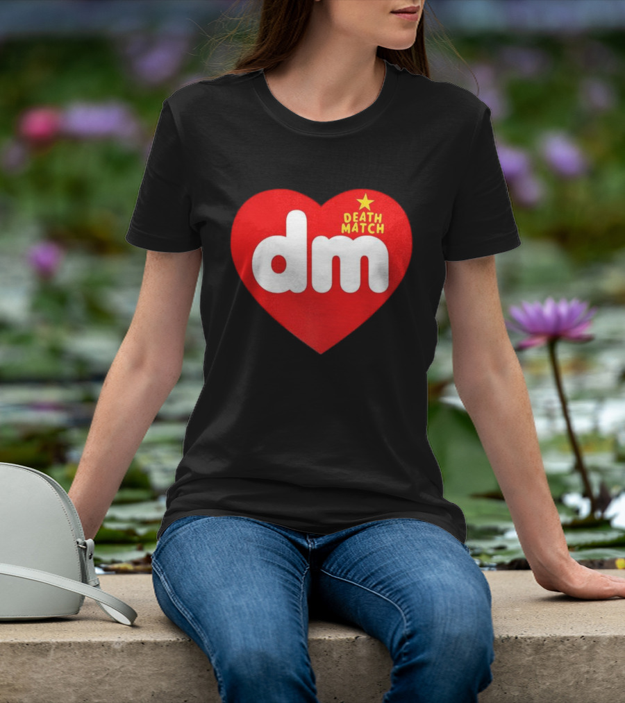 DM DeathMatch Heart Beanbag Bear T-Shirt