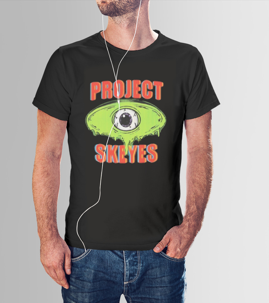 Project Skeyes Groovy Society Eye Motif T-Shirt