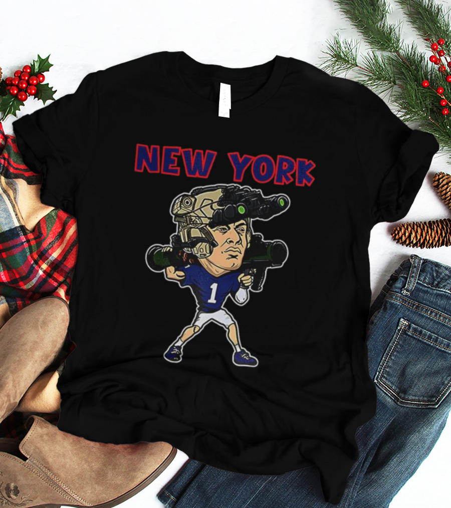 Jaxson Dart New York Giants Soldier Football Player T-Shirt