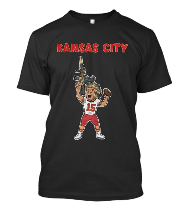 Patrick Mahomes Kansas City Chiefs Soldier Football T-Shirt