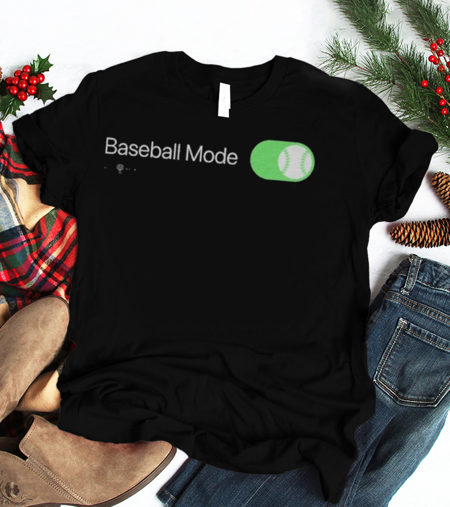 Baseball Mode Switch On With Ball Icon T-Shirt