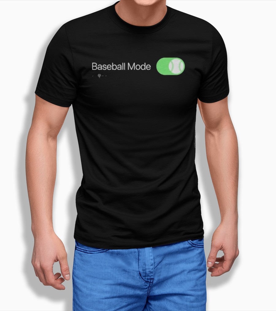 Baseball Mode Switch On With Ball Icon T-Shirt