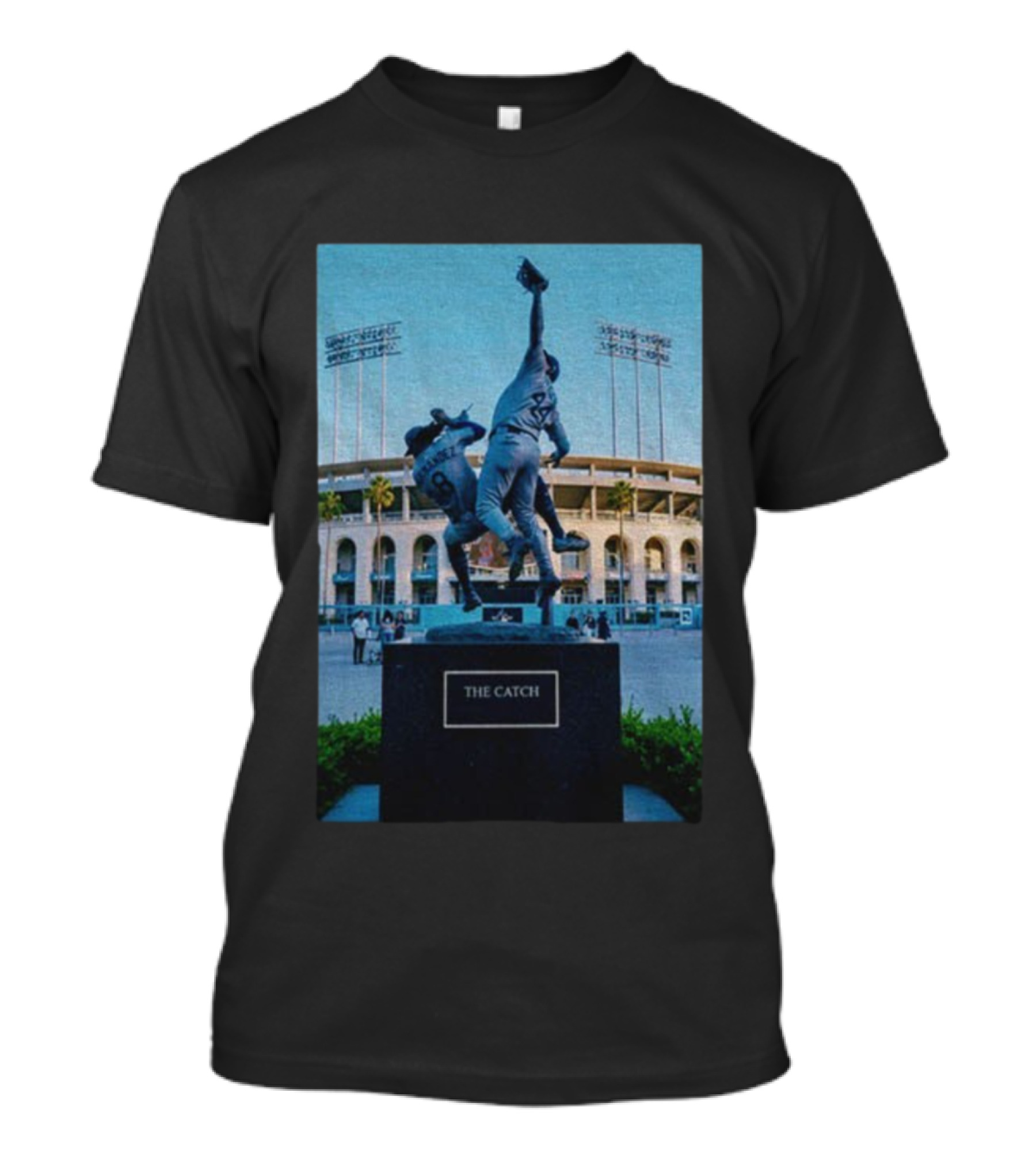 Hernandez Pages The Catch Dodgers World Series Monument T-Shirt