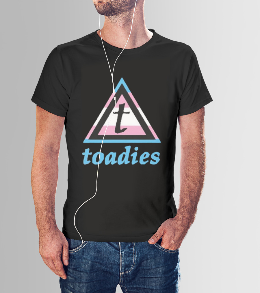 Toadies Trans Flag Triangle Pattern T-Shirt