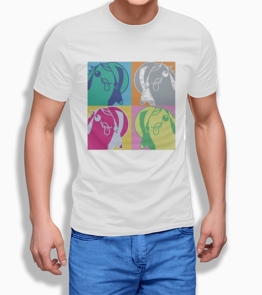 Bird650 Derp Colorful Pop Art Quad T-Shirt