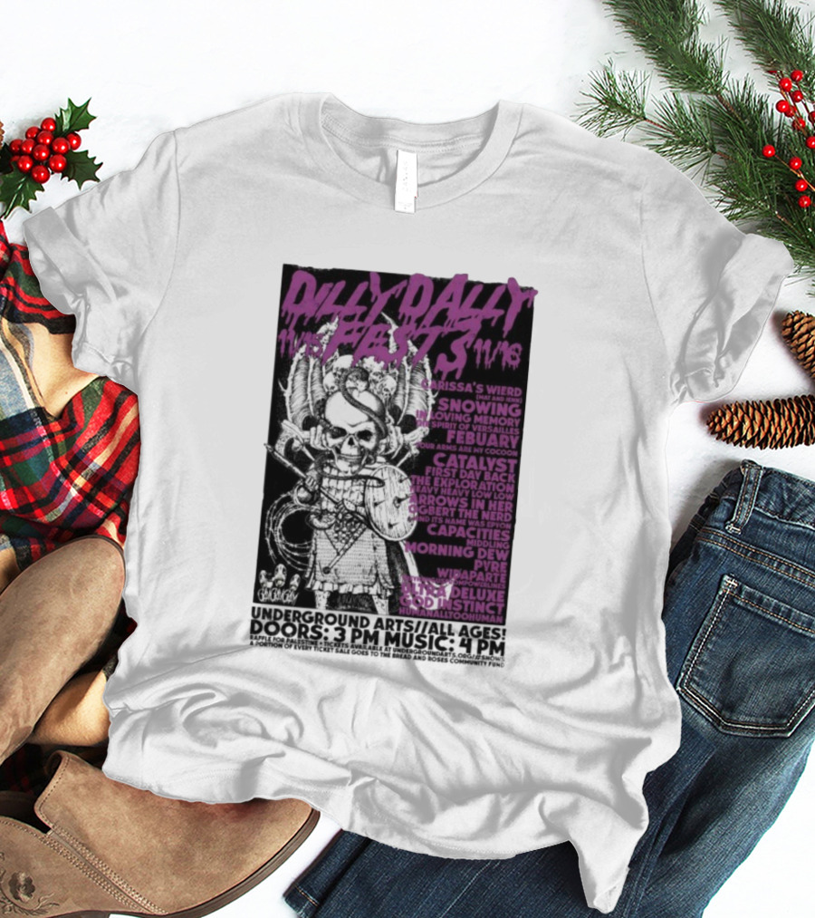 Dilly Dally Fest 2025 Philadelphia Featuring Carissa's Wierd Snõõwing And More T-Shirt