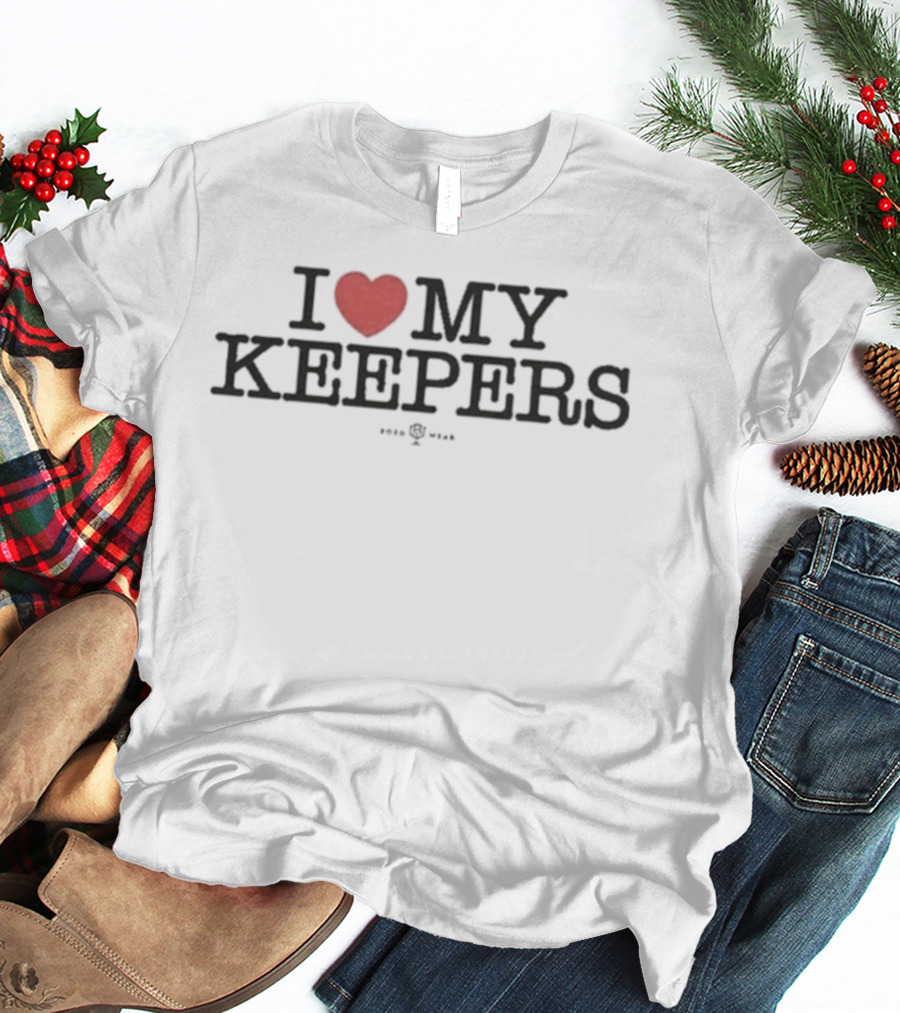 I Love My Keepers Soccer Goalkeeper Heart T-Shirt