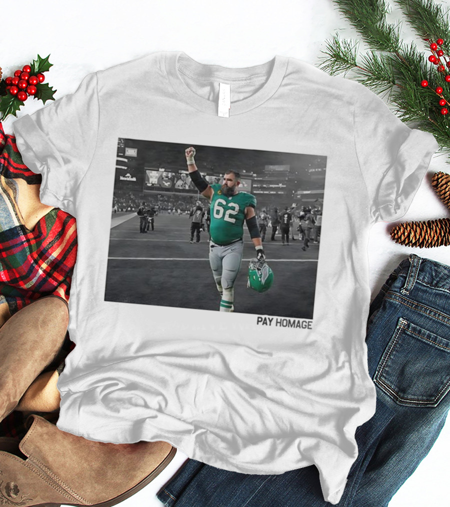 Jason Kelce Philadelphia Eagles NFL Number 62 Giants Stadium Victory T-Shirt