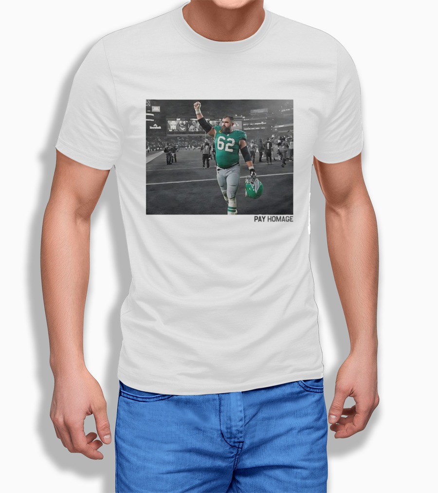 Jason Kelce Philadelphia Eagles NFL Number 62 Giants Stadium Victory T-Shirt