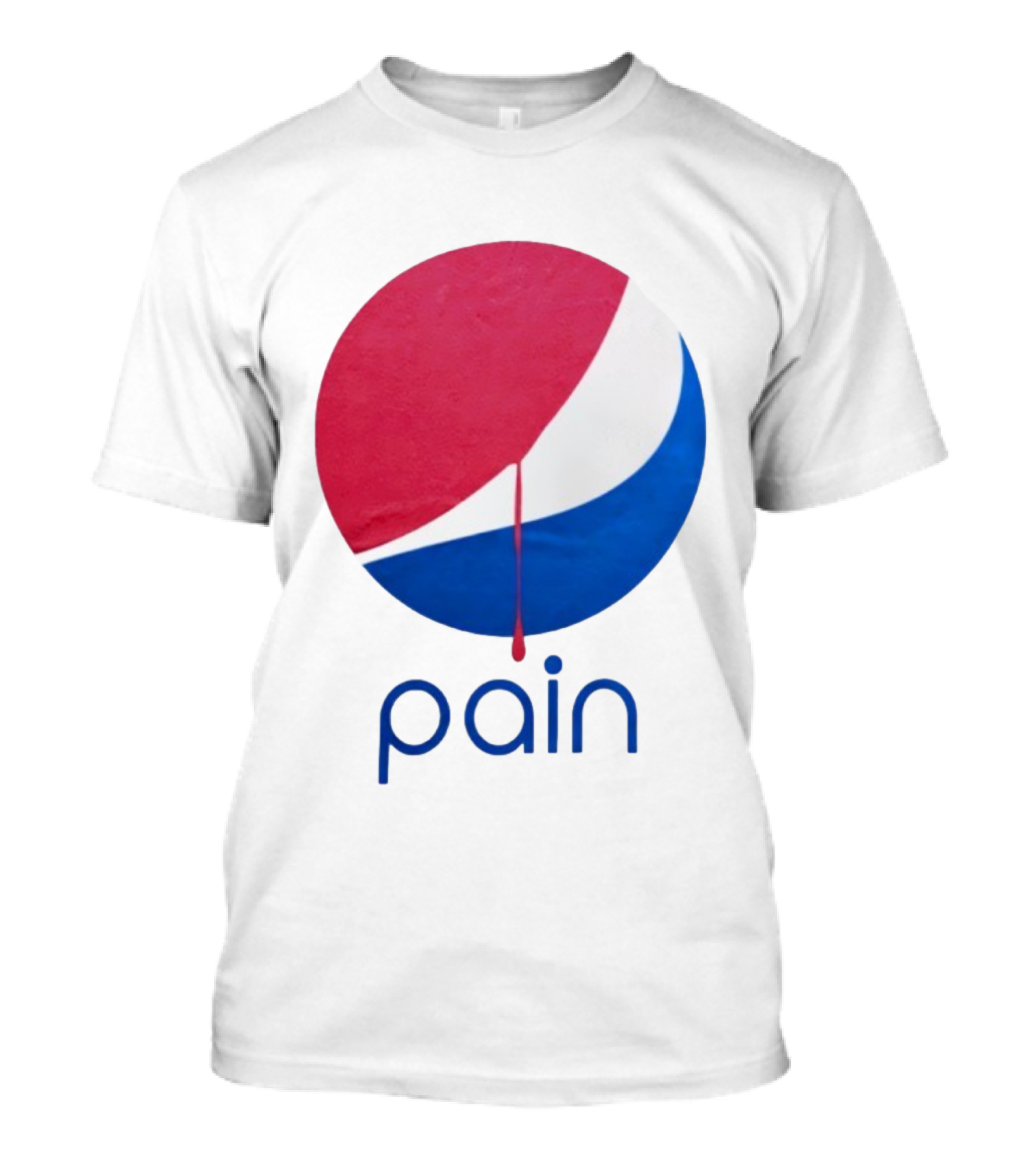 Pain Pepsi Dripping Circle Parody T-Shirt