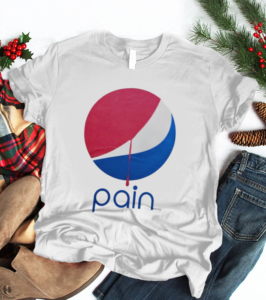 Pain Pepsi Dripping Circle Parody T-Shirt