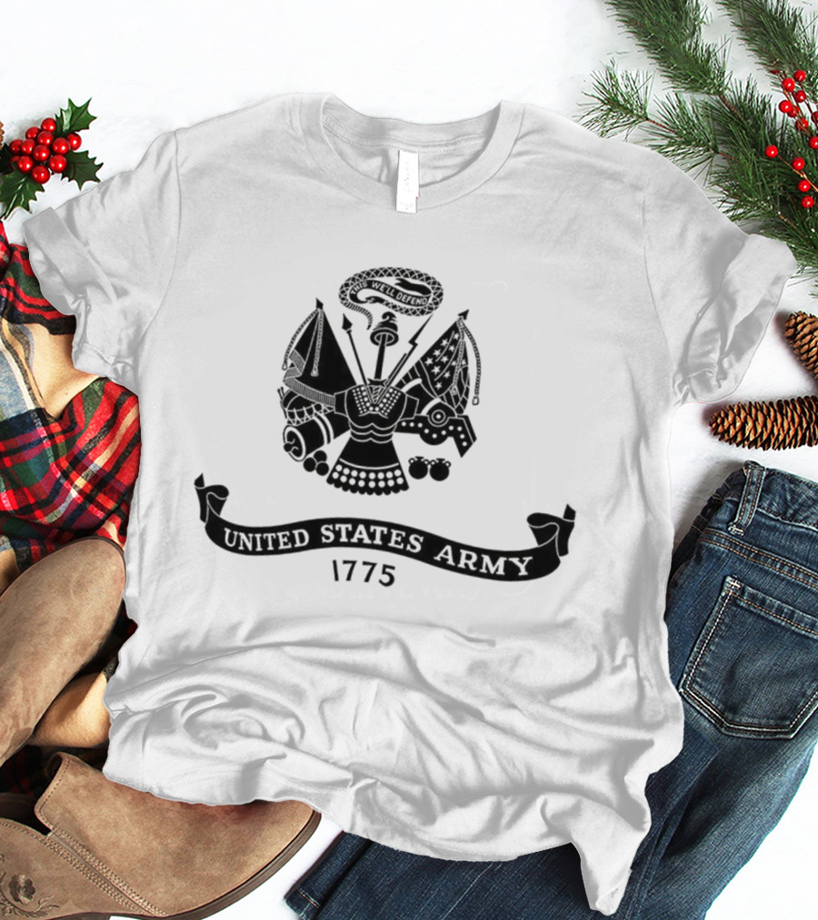 United States Army 250th Anniversary 1775 Emblem Celebration T-Shirt