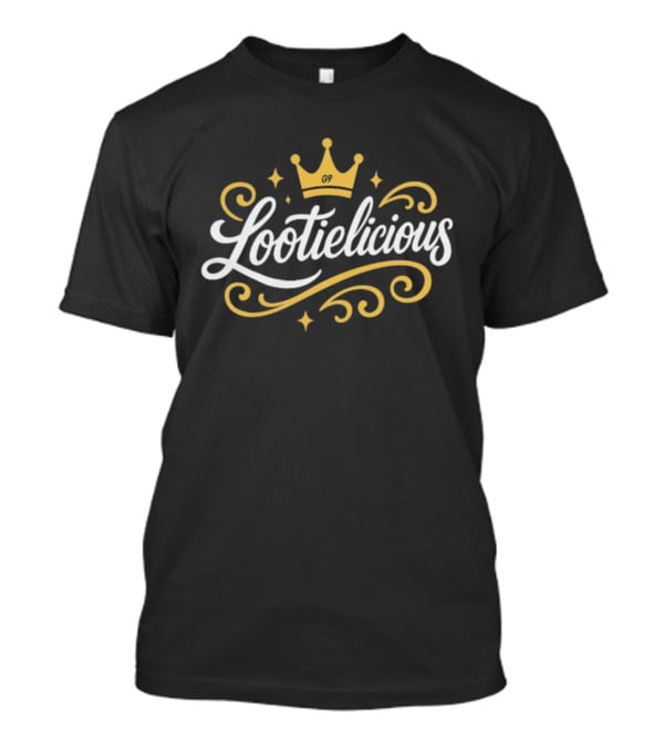 Lootielicious G9 Crown Icon Golden Swirls T-Shirt