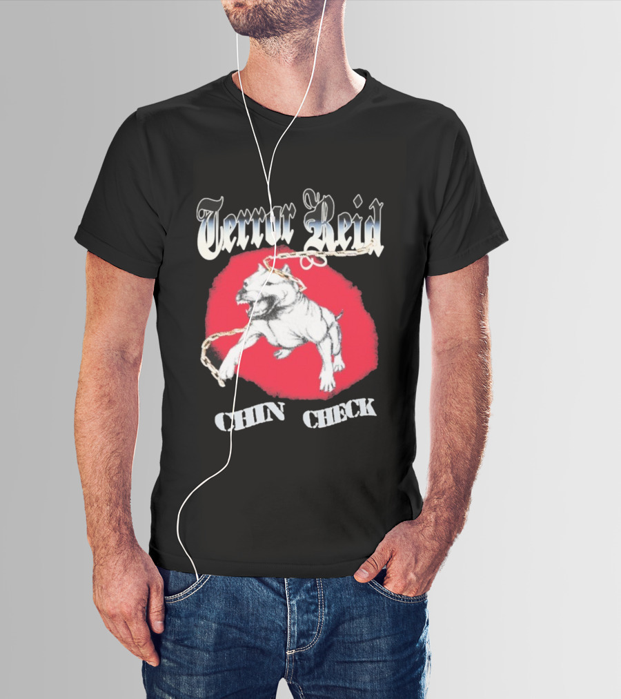 Terror Reid Chin Check Bulldog Chain Graphic T-Shirt