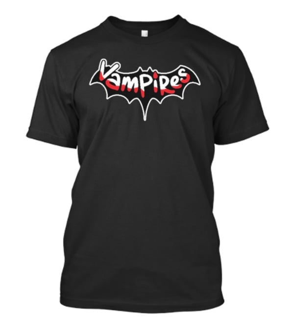 Vampires Smp Bat Wing Text Logo T-Shirt