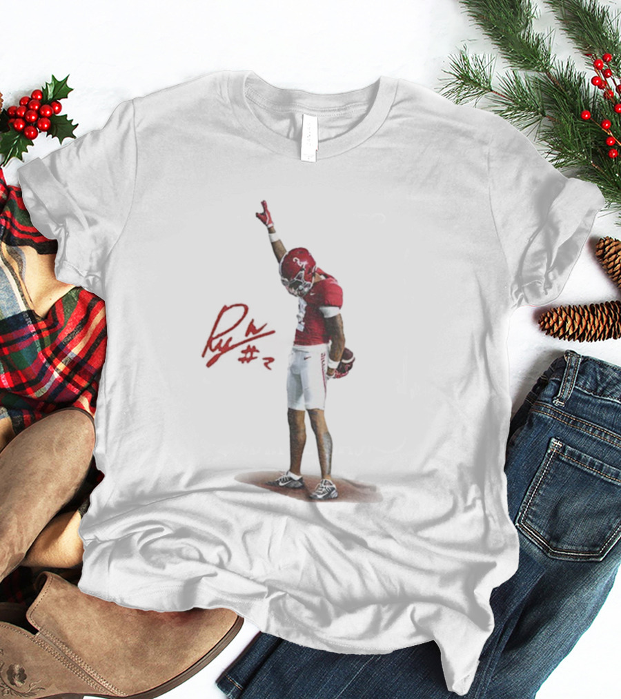 Ryan Williams Alabama Crimson Tide Football 2025 Signature T-Shirt